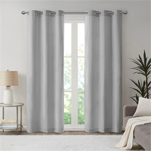 Olliix Madison Park Galen 2-PK 40x84&quot Panel Pair Polyester in Grey