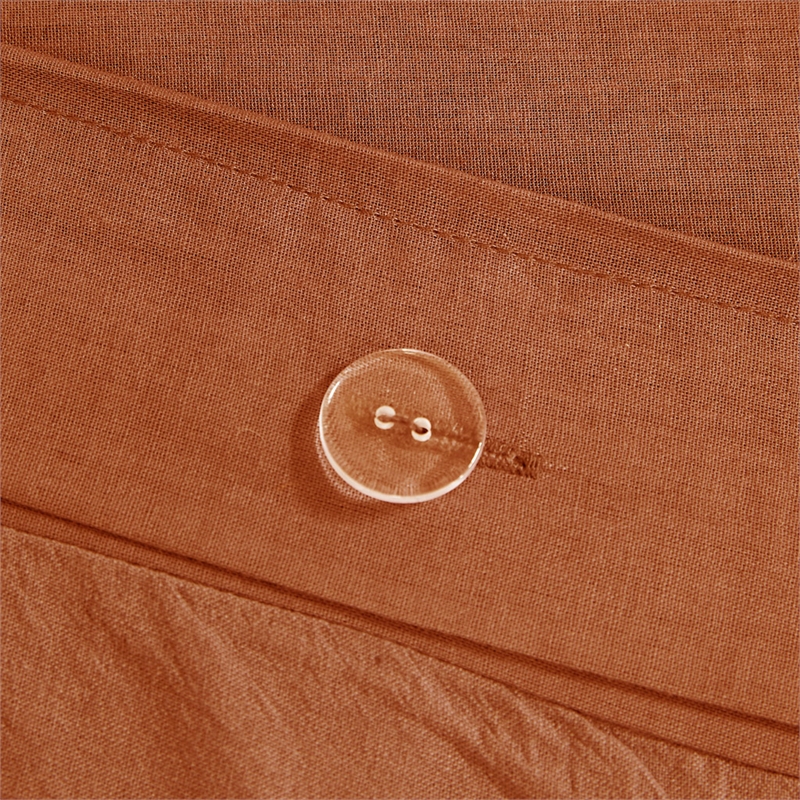 Olliix Intelligent Design Brooklyn Twin/Twin XL Duvet Cover Set Cotton in Rust