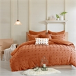 Olliix Intelligent Design Brooklyn Full/Queen Duvet Cover Set Cotton in Rust