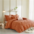 Olliix Intelligent Design Brooklyn Full/Queen Duvet Cover Set Cotton in Rust