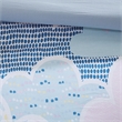 Olliix Intelligent Design Kids Cloud Full/Queen Duvet Cover Set Cotton in Blue