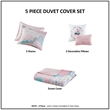 Olliix Intelligent Design Kids Cloud Full/Queen Duvet Cover Set Cotton in Pink
