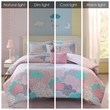 Olliix Intelligent Design Kids Cloud Full/Queen Duvet Cover Set Cotton in Pink