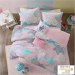 Olliix Intelligent Design Kids Cloud Full/Queen Duvet Cover Set Cotton in Pink