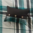 Olliix Intelligent Design Robbie Queen Comforter Set Polyester in Teal/Black