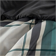 Olliix Intelligent Design Robbie Queen Comforter Set Polyester in Teal/Black