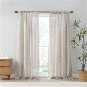 Olliix Madison Park Kyler 2-PK 52x84&quot Panel Pair Polyester in Natural