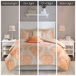 Olliix Intelligent Design Senna Twin/Twin XL Comforter Set Polyester in Orange