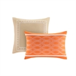 Olliix Intelligent Design Senna Twin/Twin XL Comforter Set Polyester in Orange