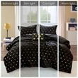 Olliix Intelligent Design Rosalie Twin/Twin XL Comforter Set in Black/Gold
