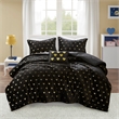 Olliix Intelligent Design Rosalie Twin/Twin XL Comforter Set in Black/Gold
