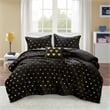Olliix Intelligent Design Rosalie Full/Queen Comforter Set in Black/Gold