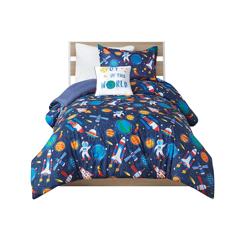 Olliix Intelligent Design Kids Jason Full/Queen Comforter Set in Multi