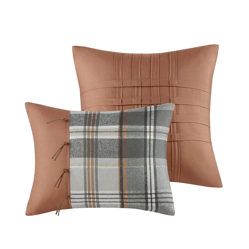 Olliix Intelligent Design Blake Twin/Twin XL Comforter Set Polyester in Tan/Gray