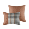 Olliix Intelligent Design Blake Twin/Twin XL Comforter Set Polyester in Tan/Gray