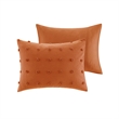 Olliix Intelligent Design Brooklyn Full/Queen Comforter Set Cotton in Rust