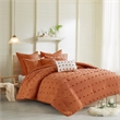 Olliix Intelligent Design Brooklyn Full/Queen Comforter Set Cotton in Rust