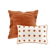 Olliix Intelligent Design Brooklyn King/Cal King Comforter Set Cotton in Rust