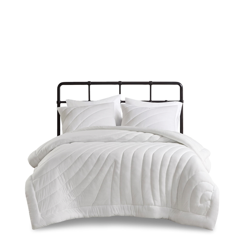 Olliix Urban Habitat Juniper King/Cal King Comforter Mini Set Polyester in White