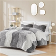 Olliix Intelligent Design Cassie Full/Queen Comforter Mini Set Polyester in Grey