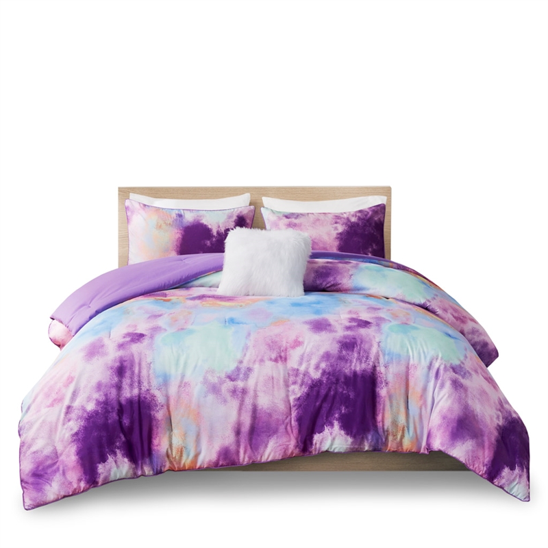 Olliix Intelligent Design Cassiopeia Full/Queen Comforter Set in Lavender