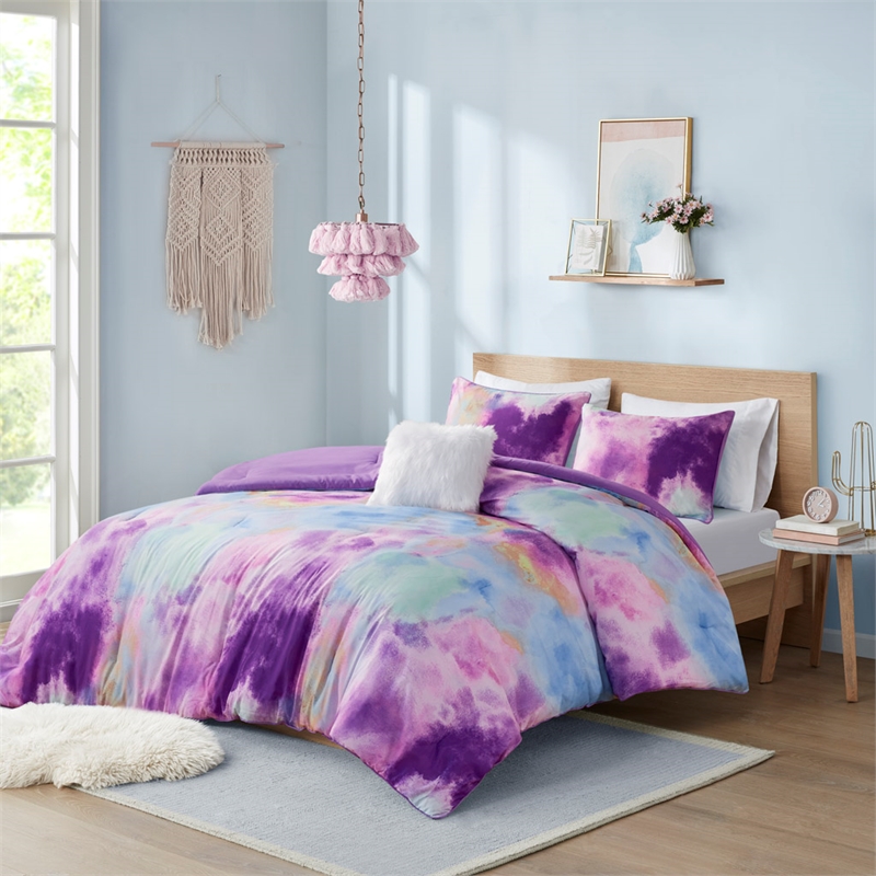 Olliix Intelligent Design Cassiopeia King/Cal King Comforter Set in Lavender
