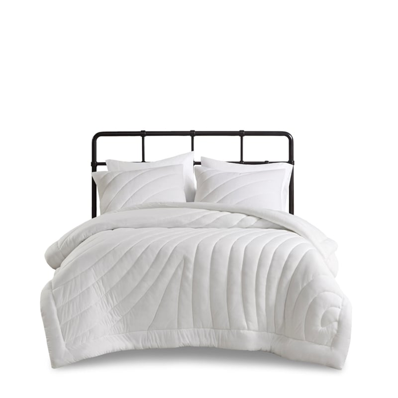 Olliix Urban Habitat Juniper Full/Queen Comforter Mini Set Polyester in White