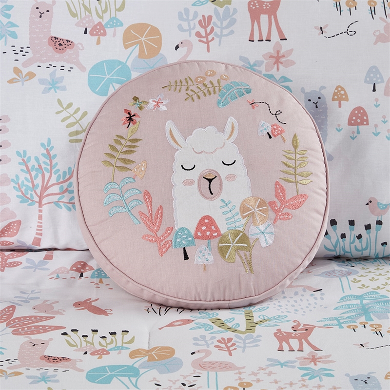 Olliix Intelligent Design Kids Iris Full/Queen Comforter Set Cotton in Blush