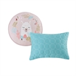 Olliix Intelligent Design Kids Iris Full/Queen Comforter Set Cotton in Blush