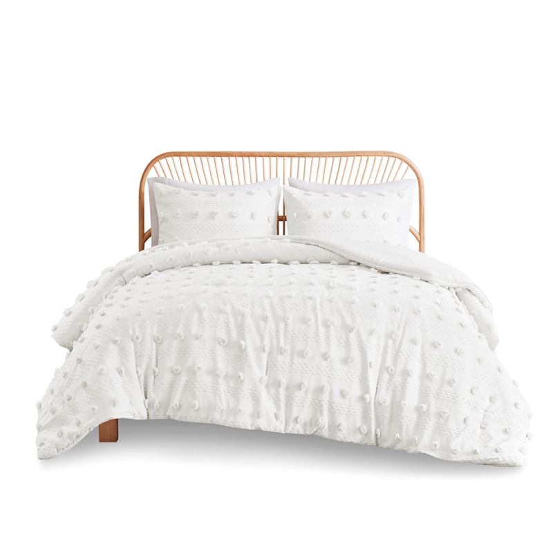 Olliix Intelligent Design Lucy Twin/Twin XL Comforter Mini Set in Ivory
