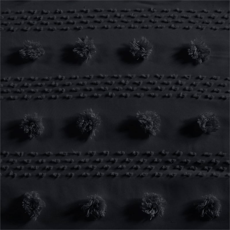 Olliix Intelligent Design Lucy Twin/Twin XL Comforter Mini Set in Black