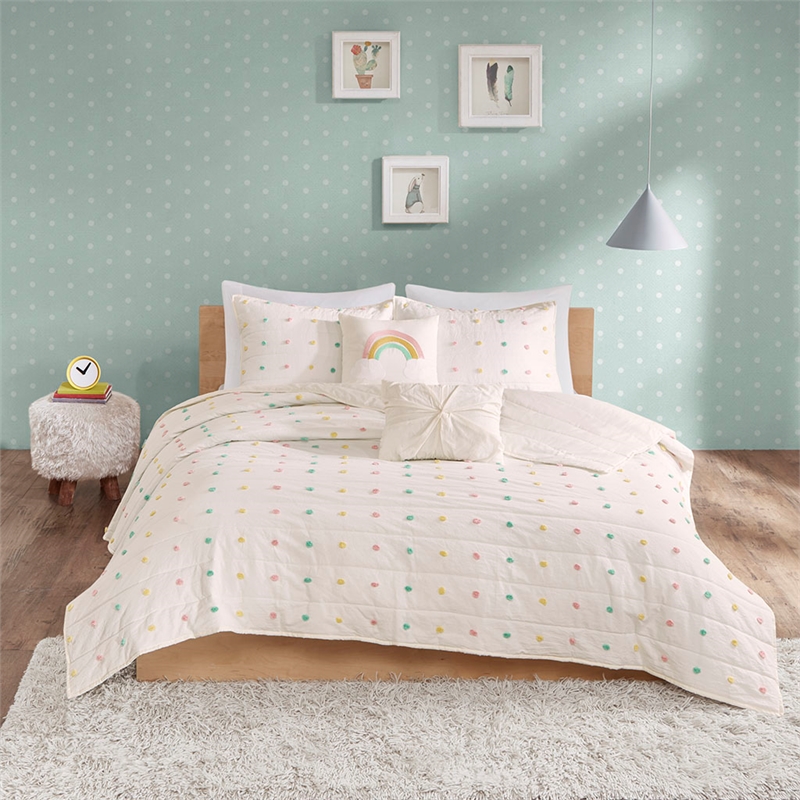 Olliix Intelligent Design Kids Callie Full/Queen Quilt Set Cotton in Multi