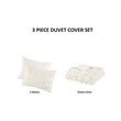 Olliix Intelligent Design Larissa King/Cal King Duvet Mini Set in  Off White