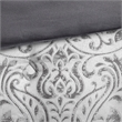 Olliix Madison Park Emilia Queen Comforter Set Polyester in Silver