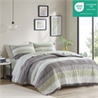 Olliix Madison Park Essentials Jaxon Cal King Comforter Set in Green/Grey