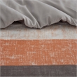 Olliix Madison Park Essentials Jaxon Queen Comforter Set Polyester in Coral/Grey