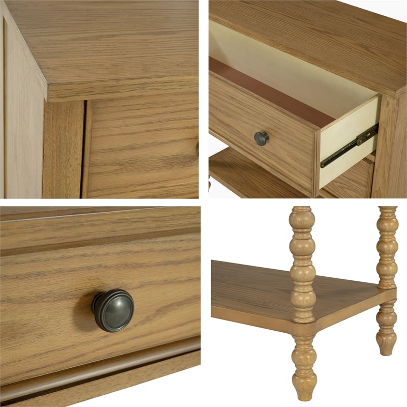 Olliix Madison Park Signature Beckett Cabinet MDF/Wood in Natural