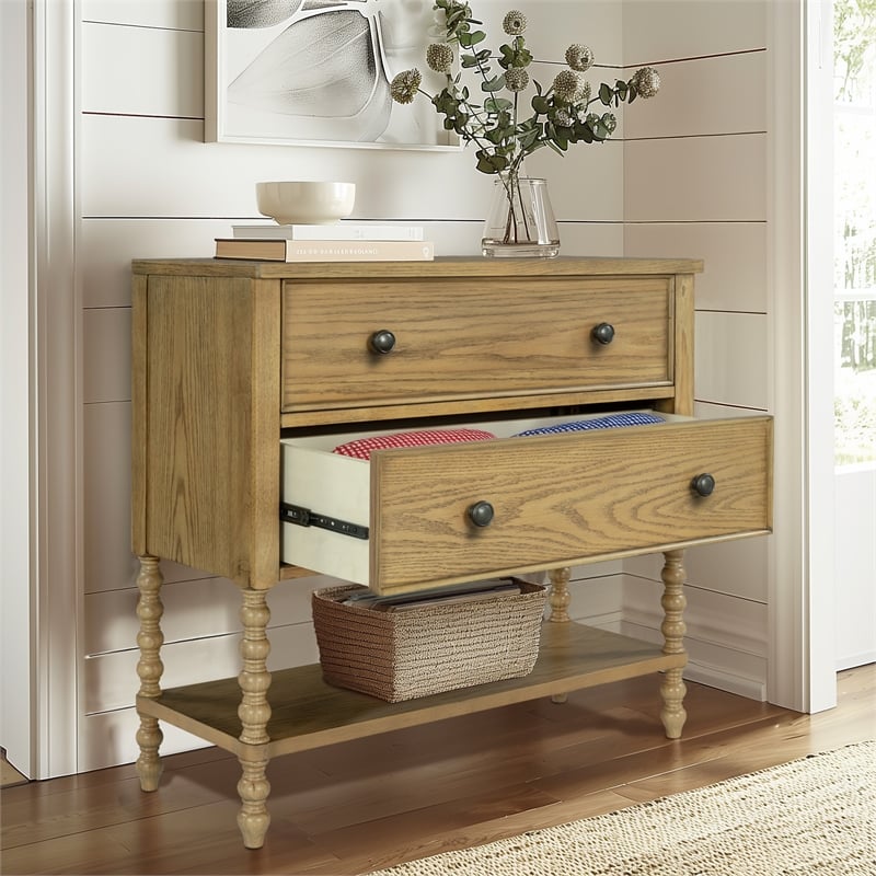 Olliix Madison Park Signature Beckett Cabinet MDF/Wood in Natural