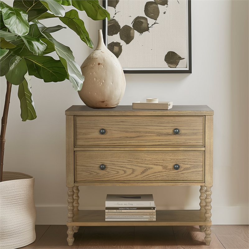 Olliix Madison Park Signature Beckett Cabinet MDF/Wood in Natural