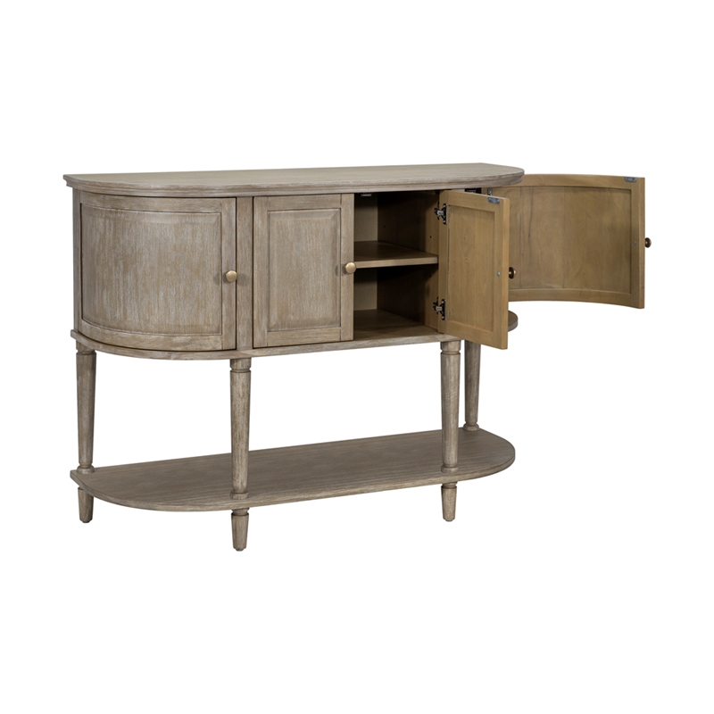 Olliix Martha Stewart Ayanna Cabinet MDF/Wood in Reclaimed Wheat
