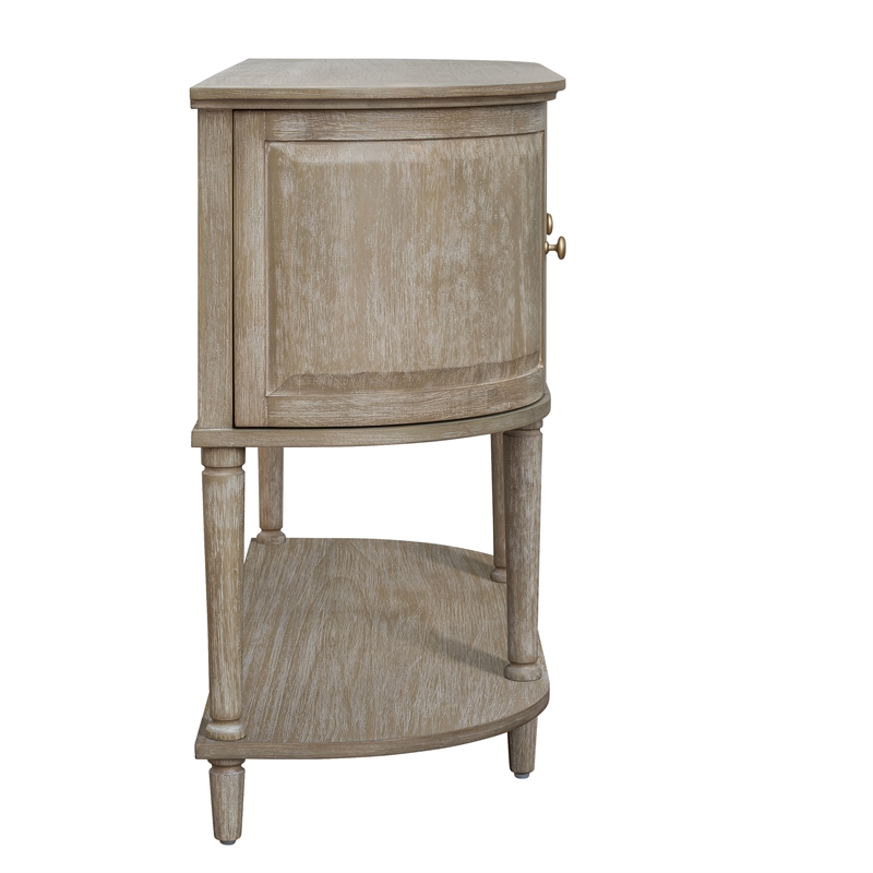 Olliix Martha Stewart Ayanna Cabinet MDF/Wood in Reclaimed Wheat