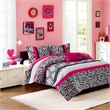 Olliix Intelligent Design Reagan Full/Queen Comforter Set Polyester in Pink