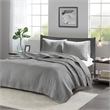 Olliix Madison Park Keaton King/Cal King Coverlet Mini Set Cotton in Grey