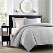 Olliix Madison Park Quebec Full/Queen Coverlet Mini Set Cotton in Grey