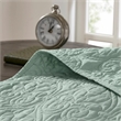 Olliix Madison Park Quebec King/Cal King Coverlet Mini Set Cotton in Seafoam