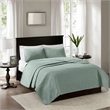 Olliix Madison Park Quebec King/Cal King Coverlet Mini Set Cotton in Seafoam