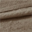 Olliix Madison Park Quebec Queen Bedspread Set Cotton in Khaki