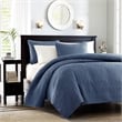 Olliix Madison Park Quebec King/Cal King Coverlet Mini Set Cotton in Navy