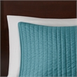 Olliix Madison Park Keaton King/Cal King Coverlet Mini Set Microfiber in Teal