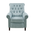 Olliix Madison Park Aidan Recliner Wood/Fabric in Light Blue